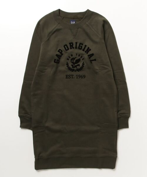 GAP（ギャップ）の「ヴィンテージソフト Gapロゴ スウェットワンピース（ワンピース・レディース・ネイビー/カーキ/ブラック/ライトグレー/ベージュ・L/S/M/XL/XS/XXS）」の13枚目の写真