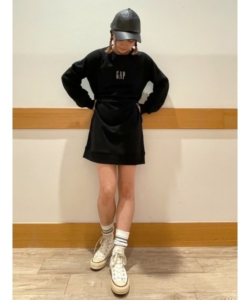 GAP（ギャップ）の「ヴィンテージソフト Gapロゴ スウェットワンピース（ワンピース・レディース・ネイビー/カーキ/ブラック/ライトグレー/ベージュ・L/S/M/XL/XS/XXS）」の18枚目の写真