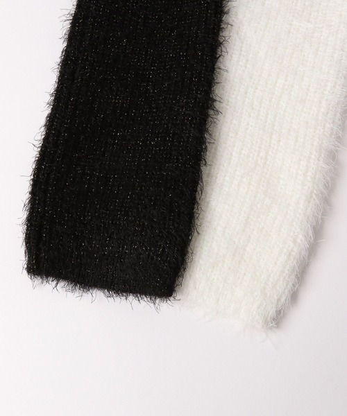 PAGEBOY（ページボーイ）の「フェザーレッグウォーマー（レッグウォーマー・レディース・ブラック/ホワイト・FREE）」の8枚目の写真