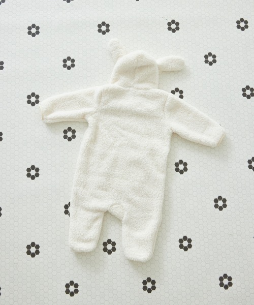 pairmanon（ペアマノン）の「【リンクコーデ】【ベビー】 ボア アニマル 耳付き カバーオール ロンパース（ロンパース・キッズ・アイボリー/ブラック/ピンク系その他/ブラック系その他/ホワイト系その他/ベージュ系その他/ベージュ/モカ/ブラック系その他2・70/80）」の15枚目の写真