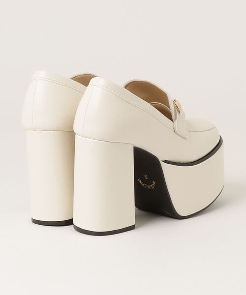 LOVEHUNTER(ラブハンター)の「Love Hunter /10.5cm厚底 チャンキーヒール スクエアトゥ ローファー ビットローファー (1634)(1635)(ローファー・レディース・ブラック系その他/アイボリー/アイボリー系2/ブラック/ブラック系2/ブラック系その他2/シルバー/シルバー系その他2・L/M/S/LL/SS/3L)」の10枚目の写真