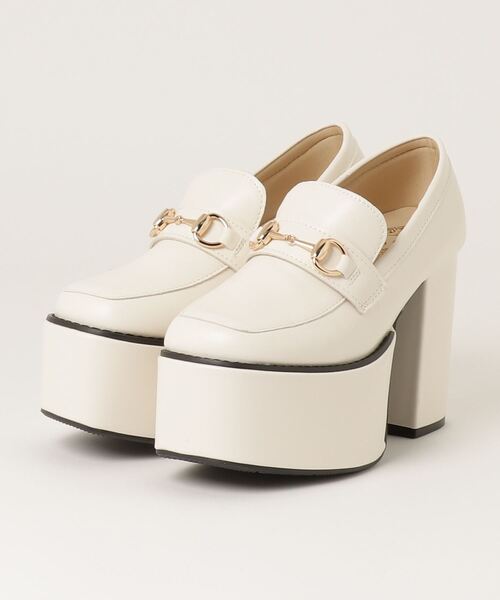 LOVEHUNTER(ラブハンター)の「Love Hunter /10.5cm厚底 チャンキーヒール スクエアトゥ ローファー ビットローファー (1634)(1635)(ローファー・レディース・ブラック系その他/アイボリー/アイボリー系2/ブラック/ブラック系2/ブラック系その他2/シルバー/シルバー系その他2・L/M/S/LL/SS/3L)」の22枚目の写真