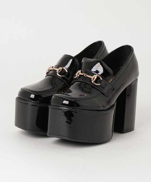 LOVEHUNTER(ラブハンター)の「Love Hunter /10.5cm厚底 チャンキーヒール スクエアトゥ ローファー ビットローファー (1634)(1635)(ローファー・レディース・ブラック系その他/アイボリー/アイボリー系2/ブラック/ブラック系2/ブラック系その他2/シルバー/シルバー系その他2・L/M/S/LL/SS/3L)」の17枚目の写真