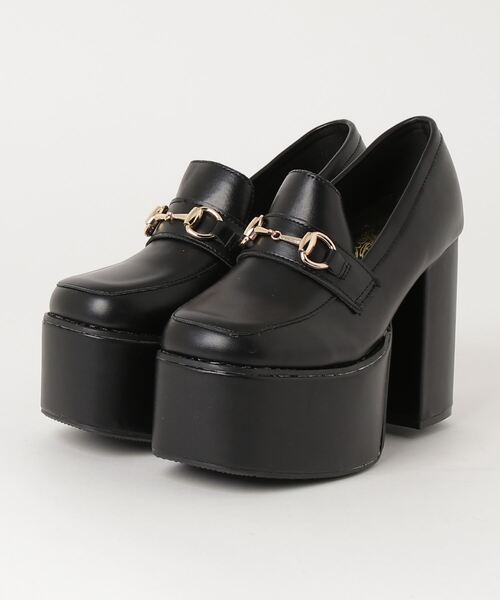 LOVEHUNTER(ラブハンター)の「Love Hunter /10.5cm厚底 チャンキーヒール スクエアトゥ ローファー ビットローファー (1634)(1635)(ローファー・レディース・ブラック系その他/アイボリー/アイボリー系2/ブラック/ブラック系2/ブラック系その他2/シルバー/シルバー系その他2・L/M/S/LL/SS/3L)」の20枚目の写真