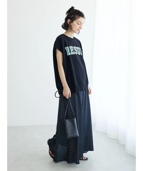 CRAFT STANDARD BOUTIQUE(クラフトスタンダードブティック)の「ミニ裏毛 パウダー加工 2wayクラックPTベスト(ベスト・レディース・グリーン/ブラック/ブラウン/オレンジ系その他・FREE)」の21枚目の写真