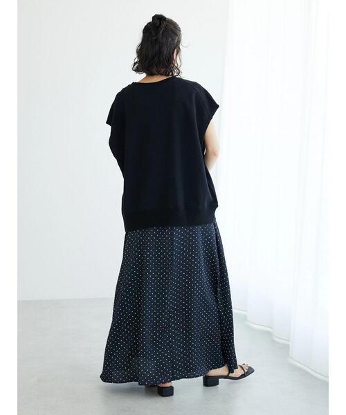 CRAFT STANDARD BOUTIQUE(クラフトスタンダードブティック)の「ミニ裏毛 パウダー加工 2wayクラックPTベスト(ベスト・レディース・グリーン/ブラック/ブラウン/オレンジ系その他・FREE)」の20枚目の写真