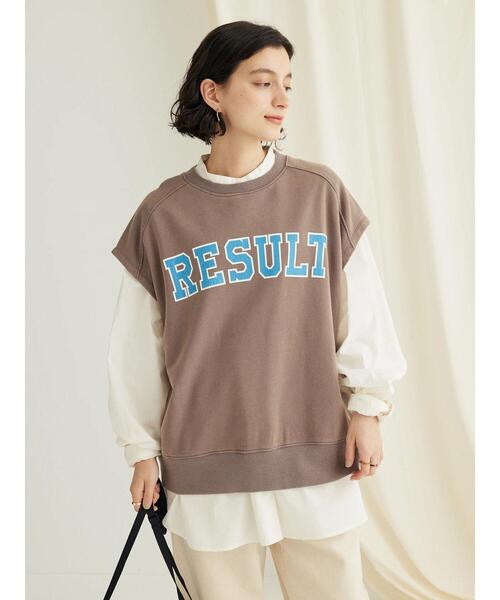 CRAFT STANDARD BOUTIQUE(クラフトスタンダードブティック)の「ミニ裏毛 パウダー加工 2wayクラックPTベスト(ベスト・レディース・グリーン/ブラック/ブラウン/オレンジ系その他・FREE)」の19枚目の写真