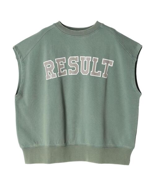 CRAFT STANDARD BOUTIQUE(クラフトスタンダードブティック)の「ミニ裏毛 パウダー加工 2wayクラックPTベスト(ベスト・レディース・グリーン/ブラック/ブラウン/オレンジ系その他・FREE)」の7枚目の写真