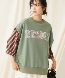ミニ裏毛 パウダー加工 2wayクラックPTベスト