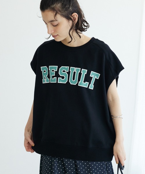 CRAFT STANDARD BOUTIQUE(クラフトスタンダードブティック)の「ミニ裏毛 パウダー加工 2wayクラックPTベスト(ベスト・レディース・グリーン/ブラック/ブラウン/オレンジ系その他・FREE)」の2枚目の写真