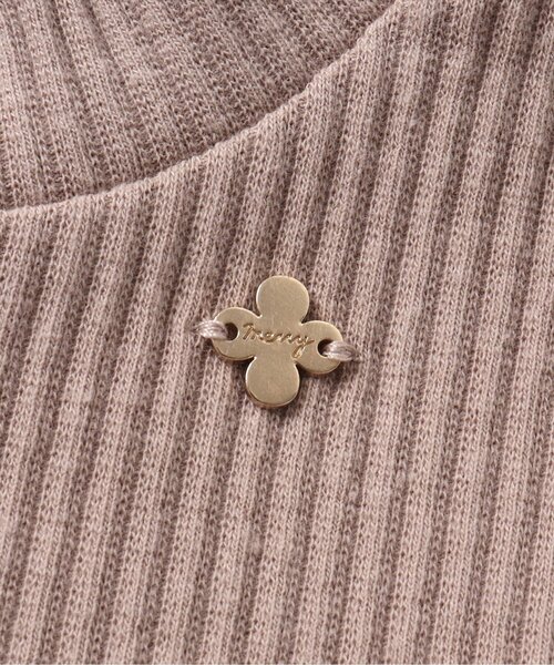 apres les cours（アプレレクール）の「【リンクコーデ可能】キンモクセイ・アジサイ刺繍チュニック（チュニック・キッズ・アイボリー/ラベンダー・110/120/100/90/130/140/80）」の5枚目の写真