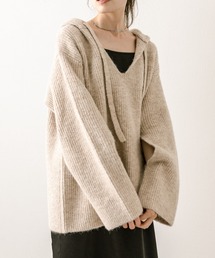 mystic | 【4色展開】フーディニット(ニット/セーター)