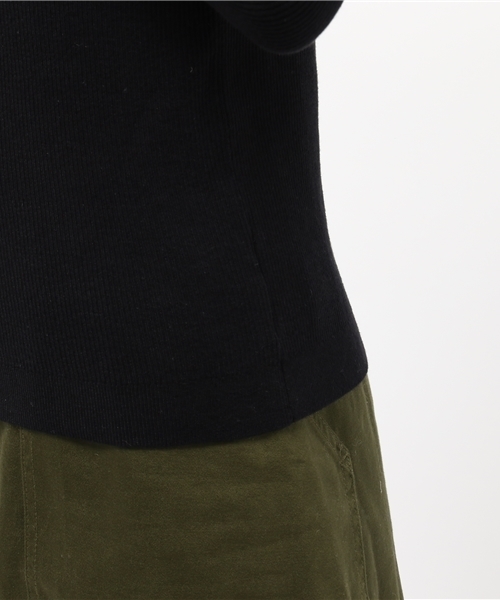 ELFORBR(エルフォーブル)の「シルク×コットンリブタートル(ニット/セーター・レディース・ホワイト/ブラック・MEDIUM)」の11枚目の写真