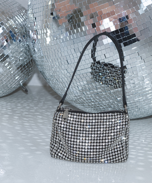U by SPICK&SPAN(ユーバイスピックアンドスパン)の「≪追加≫【URBAN EXPRESSION】 Ginger Mini Bijou Bag2(ハンドバッグ・レディース・シルバー・FREE)」の2枚目の写真