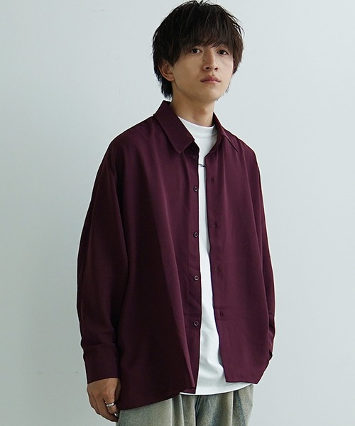 INSCRIRE｜ビックシルエット長袖シャツ minsobi（ミンソビ）の「ビッグシルエット長袖シャツ オーバーシャツ