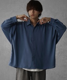 【MinoriTY】落ち感ドルマンスリーブビッグシャツ 長袖シャツ ビッグシルエット ルーズシルエット レギュラーカラー メンズ 秋服