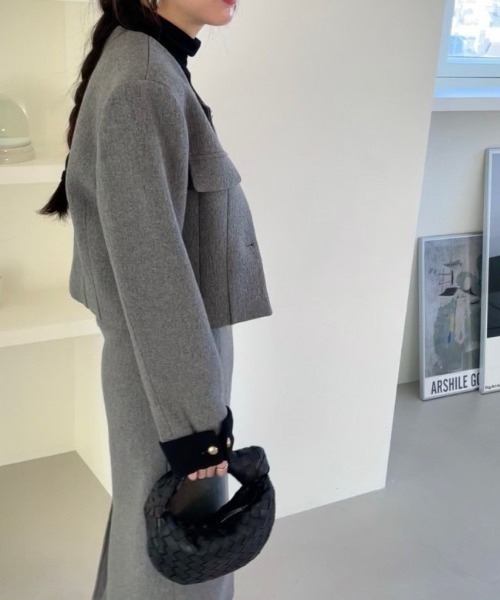 N.s（エヌドットエス）の「ショートジャケット＋ロングスカート