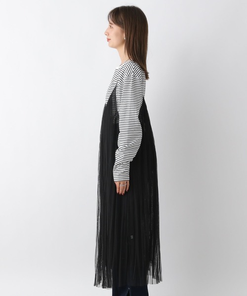 LEPSIM(レプシィム)の「チュールレイヤーキャミワンピース 967934(ワンピース・レディース・ブラウン/ブラック・FREE)」の12枚目の写真