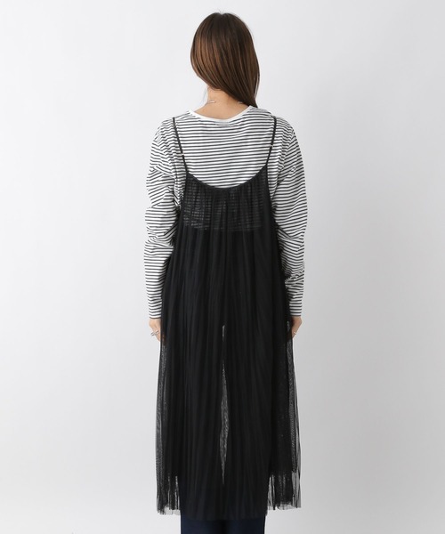 LEPSIM(レプシィム)の「チュールレイヤーキャミワンピース 967934(ワンピース・レディース・ブラウン/ブラック・FREE)」の13枚目の写真