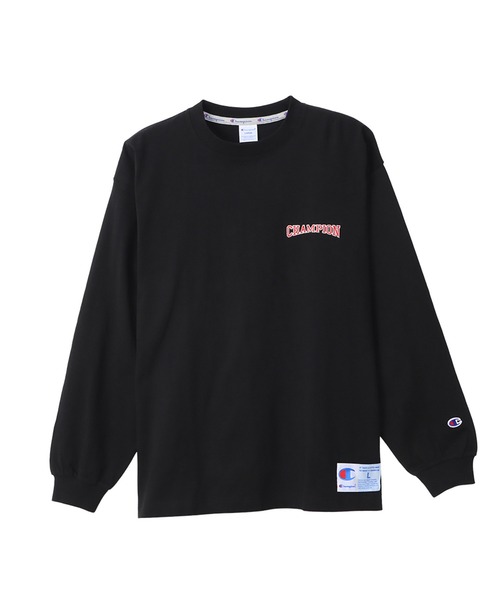 Champion(チャンピオン)の「【Champion/チャンピオン】メンズ アクションスタイル ロングスリーブTシャツ(Tシャツ/カットソー・メンズ・オレンジ/ホワイト/グレー/ブラック・LARGE/X-LARGE/MEDIUM/SMALL)」の3枚目の写真