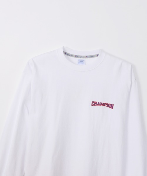 Champion(チャンピオン)の「【Champion/チャンピオン】メンズ アクションスタイル ロングスリーブTシャツ(Tシャツ/カットソー・メンズ・オレンジ/ホワイト/グレー/ブラック・LARGE/X-LARGE/MEDIUM/SMALL)」の6枚目の写真