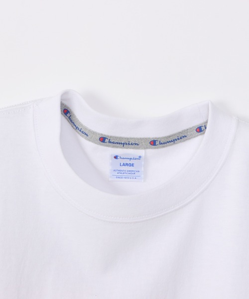 Champion(チャンピオン)の「【Champion/チャンピオン】メンズ アクションスタイル ロングスリーブTシャツ(Tシャツ/カットソー・メンズ・オレンジ/ホワイト/グレー/ブラック・LARGE/X-LARGE/MEDIUM/SMALL)」の7枚目の写真
