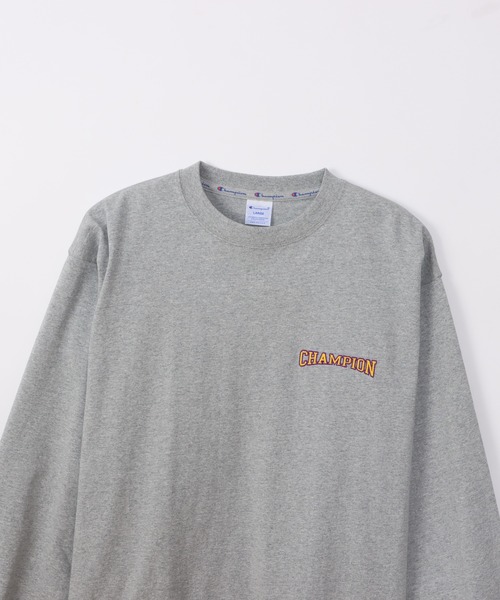 Champion(チャンピオン)の「【Champion/チャンピオン】メンズ アクションスタイル ロングスリーブTシャツ(Tシャツ/カットソー・メンズ・オレンジ/ホワイト/グレー/ブラック・LARGE/X-LARGE/MEDIUM/SMALL)」の18枚目の写真