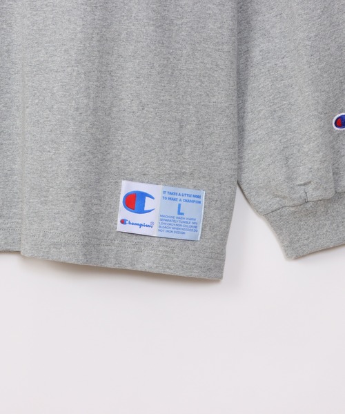 Champion(チャンピオン)の「【Champion/チャンピオン】メンズ アクションスタイル ロングスリーブTシャツ(Tシャツ/カットソー・メンズ・オレンジ/ホワイト/グレー/ブラック・LARGE/X-LARGE/MEDIUM/SMALL)」の21枚目の写真