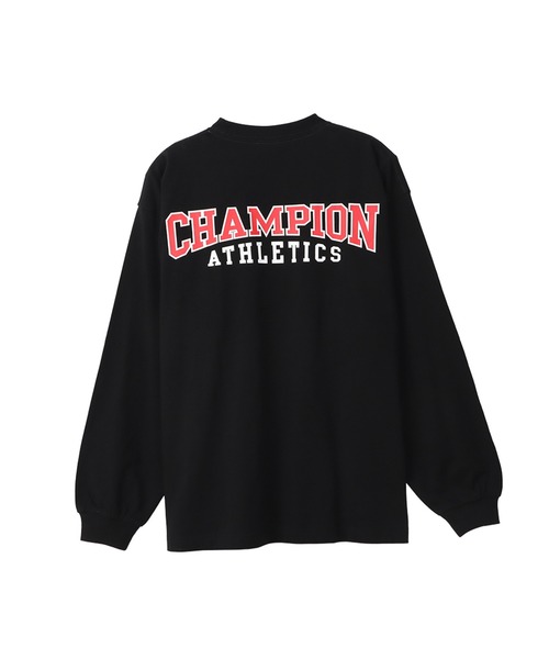 Champion(チャンピオン)の「【Champion/チャンピオン】メンズ アクションスタイル ロングスリーブTシャツ(Tシャツ/カットソー・メンズ・オレンジ/ホワイト/グレー/ブラック・LARGE/X-LARGE/MEDIUM/SMALL)」の14枚目の写真