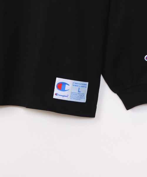Champion(チャンピオン)の「【Champion/チャンピオン】メンズ アクションスタイル ロングスリーブTシャツ(Tシャツ/カットソー・メンズ・オレンジ/ホワイト/グレー/ブラック・LARGE/X-LARGE/MEDIUM/SMALL)」の15枚目の写真