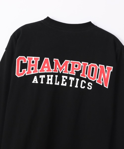 Champion(チャンピオン)の「【Champion/チャンピオン】メンズ アクションスタイル ロングスリーブTシャツ(Tシャツ/カットソー・メンズ・オレンジ/ホワイト/グレー/ブラック・LARGE/X-LARGE/MEDIUM/SMALL)」の16枚目の写真