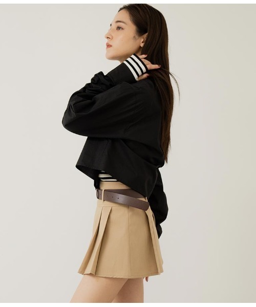 ANAP（アナップ）の「袖ギャサーデザインクロップドシャツ（シャツ/ブラウス・レディース・ブラック/ブルー/オフホワイト・FREE）」の20枚目の写真