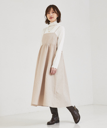 abahouse mavie | 【大人のいちまんワンピ】エンボス加工キャミワンピース(ワンピース)