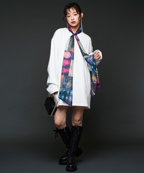 Narcissus（ナルシス）の「【MIDVEIN】ガラリボンブラウス（シャツ/ブラウス・レディース・ブラック・FREE）」の3枚目の写真