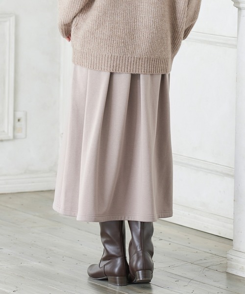 Honeys（ハニーズ）の「暖裏起毛あったかストレッチロングスカート