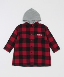 X-girl Stages | チェックシャツワンピース(シャツワンピース)