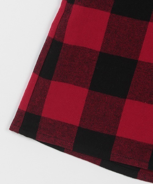 X-girl Stages（エックスガールステージス）の「チェックシャツワンピース（シャツワンピース・キッズ・ホワイト/レッド・140cm/130cm/110cm/120cm/100cm/90cm）」の11枚目の写真