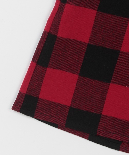 X-girl Stages（エックスガールステージス）の「チェックシャツワンピース（シャツワンピース・キッズ・ホワイト/レッド・140cm/130cm/110cm/120cm/100cm/90cm）」の20枚目の写真