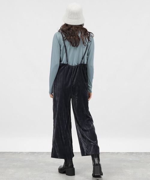 LAKOLE（ラコレ）の「ベロアサロペット / 983322（サロペット/オーバーオール・レディース・グレー/ネイビー/マスタード・SMALL/MEDIUM）」の19枚目の写真