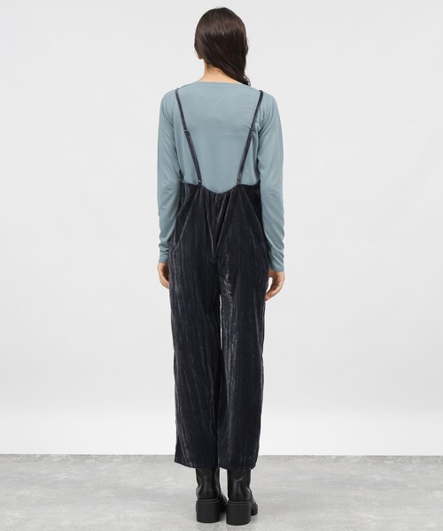 LAKOLE（ラコレ）の「ベロアサロペット / 983322（サロペット/オーバーオール・レディース・グレー/ネイビー/マスタード・SMALL/MEDIUM）」の7枚目の写真