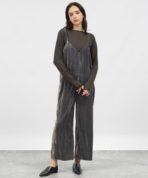 LAKOLE（ラコレ）の「ベロアサロペット / 983322（サロペット/オーバーオール・レディース・グレー/ネイビー/マスタード・SMALL/MEDIUM）」の18枚目の写真