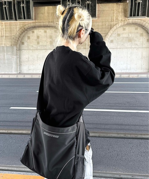 sedacle（セダクル）の「フリンジデニムロゴスウェット（スウェット