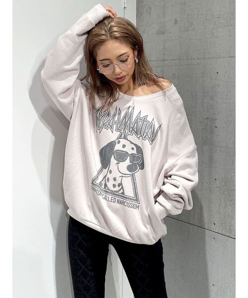 GYDA(ジェイダ)の「GYDALMATIANスウェットトップス(スウェット・レディース・ブラック/ミント/ピンク/アイボリー・FREE)」の20枚目の写真