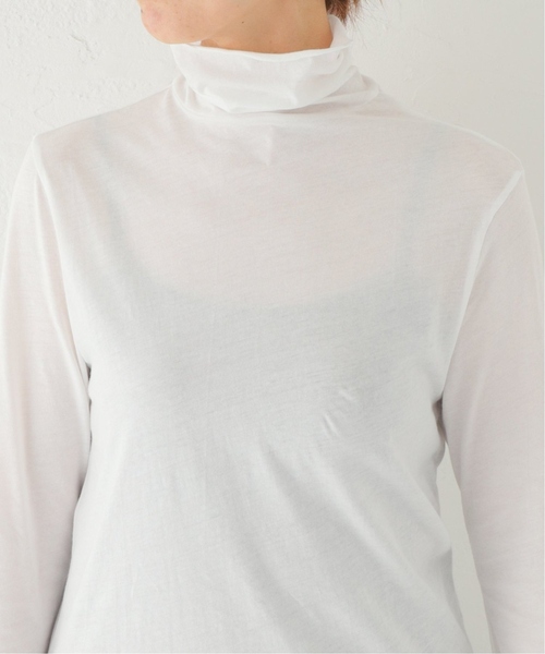JOURNAL STANDARD relume（ジャーナルスタンダード　レリューム）の「《追加4》シフォンカフスタートルネックTEE（Tシャツ/カットソー・レディース・グレー系その他/ホワイト・FREE）」の10枚目の写真