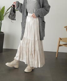 FREE'S MART | シャイニーティアードスカート(スカート)