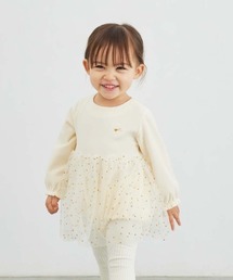 10mois | 【10mois】星チュールベロアボディオール 70cm・80cm(ロンパース)