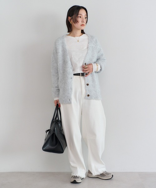 セール】アルパカタッチディープVカーディガン（カーディガン/ボレロ