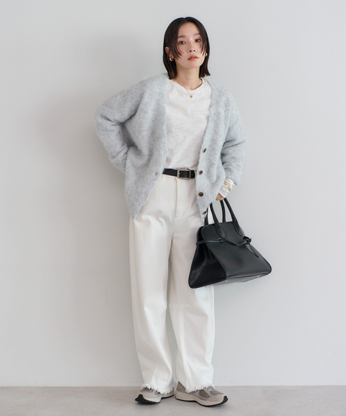 セール】アルパカタッチディープVカーディガン（カーディガン/ボレロ