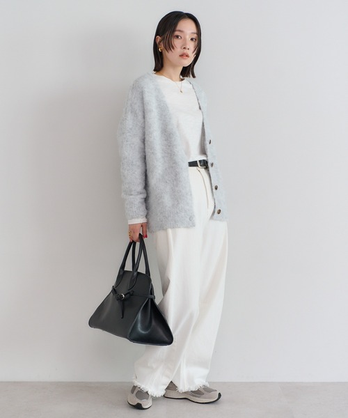 セール】アルパカタッチディープVカーディガン（カーディガン/ボレロ