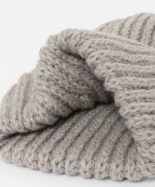 CLIPPER CASUALS（クリッパーカジュアル）の「CLIPPER　リブニット帽（ニットキャップ/ビーニー・レディース・ライトグレー/チャコールグレー/レッド/ネイビー/ホワイト・FREE）」の22枚目の写真